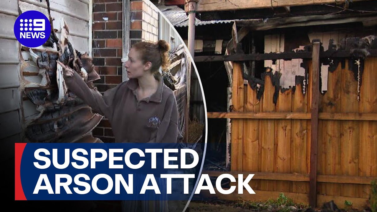 Two men arrested over woman&rsquo;s death in suspected arson attack | 9 News Australia