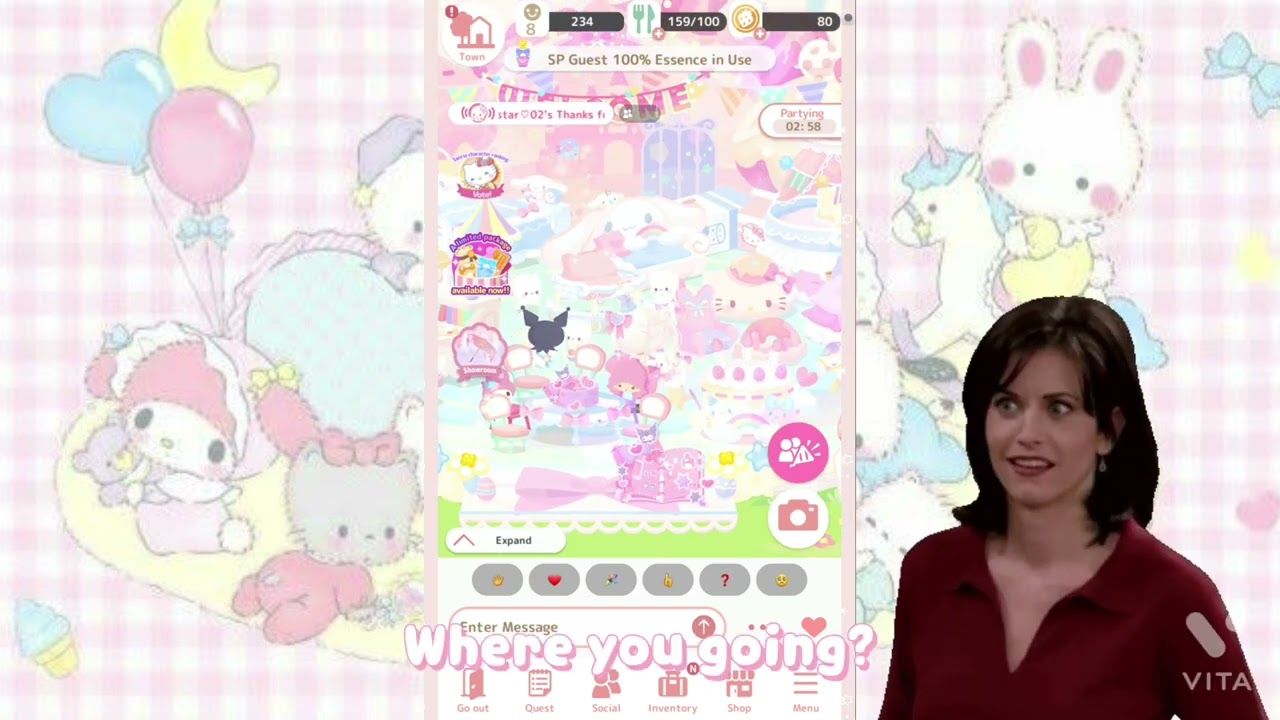 hosting a party in hello sweet days! *with sp special guest*♡🌸🐇| + bonus clip- 1🌸🌈🦄| princess star!
