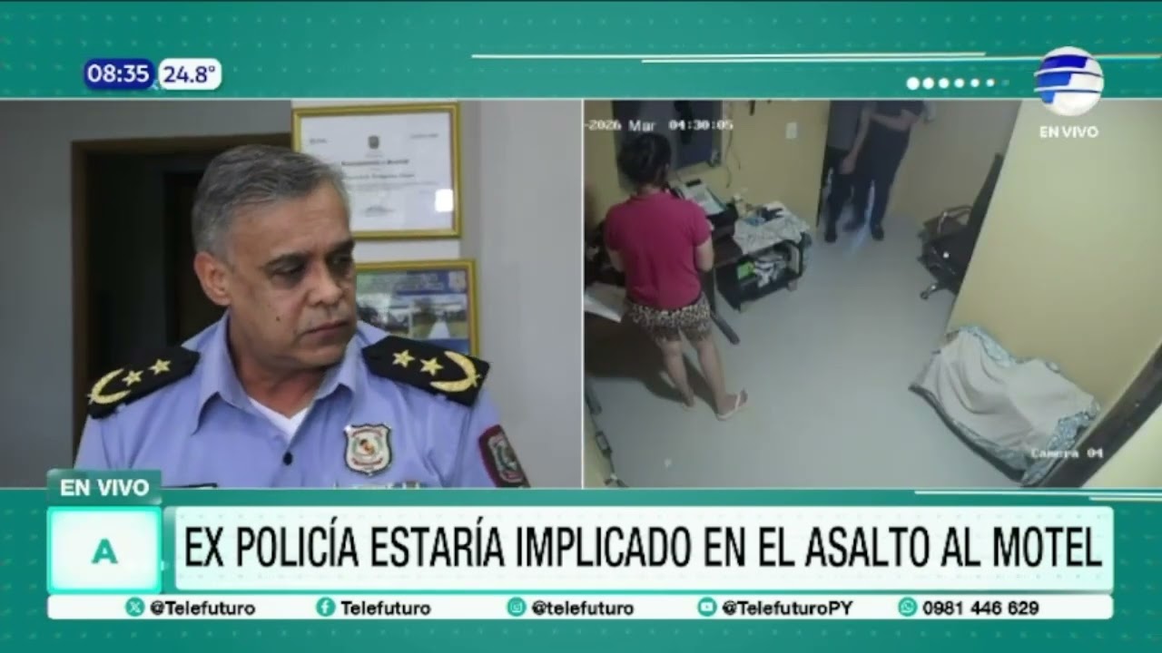 Ex agente policial estaría implicado en asalto a un motel