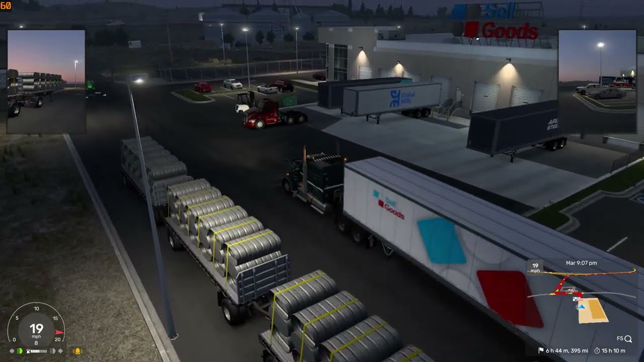 American Truck Simulator nos toco viaje de noche amigos