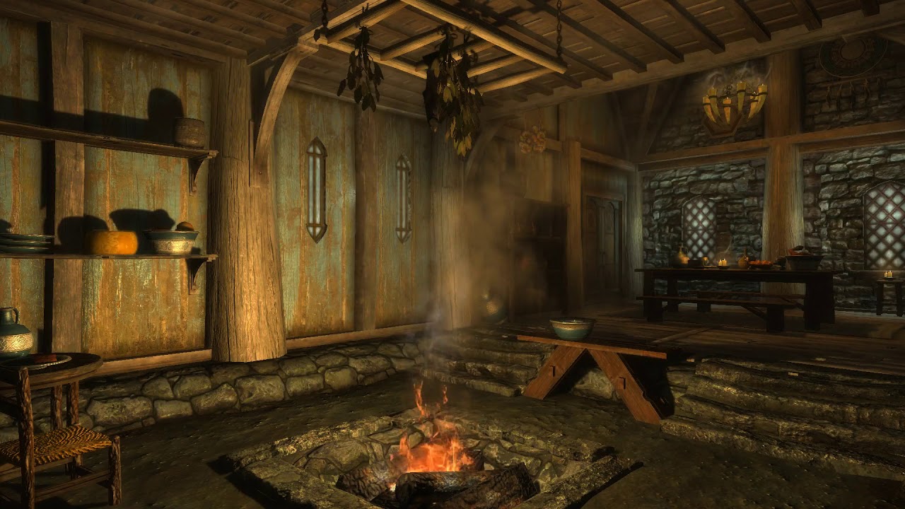 Skyrim (ASMR/Sleep Aid) Nap Time In a Woodland Cottage - Ambient Sounds