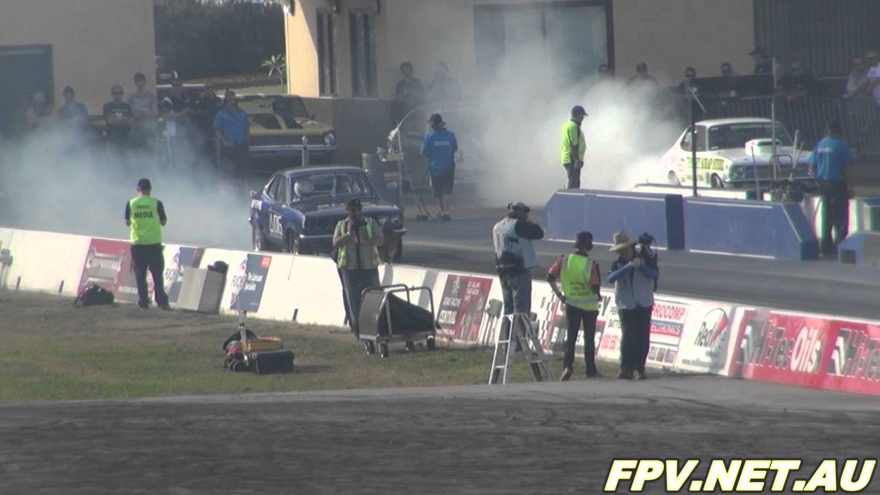 ROTORG33K MAZDA RX3 13B TURBO ( ETZV8S ) RUNS 8.87 @ 150 MPH AT SYDNEY DRAGWAY 19.5.2012