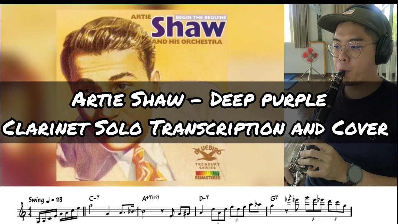 Artie Shaw - Deep Purple (Clarinet Solo Transcription and cover)