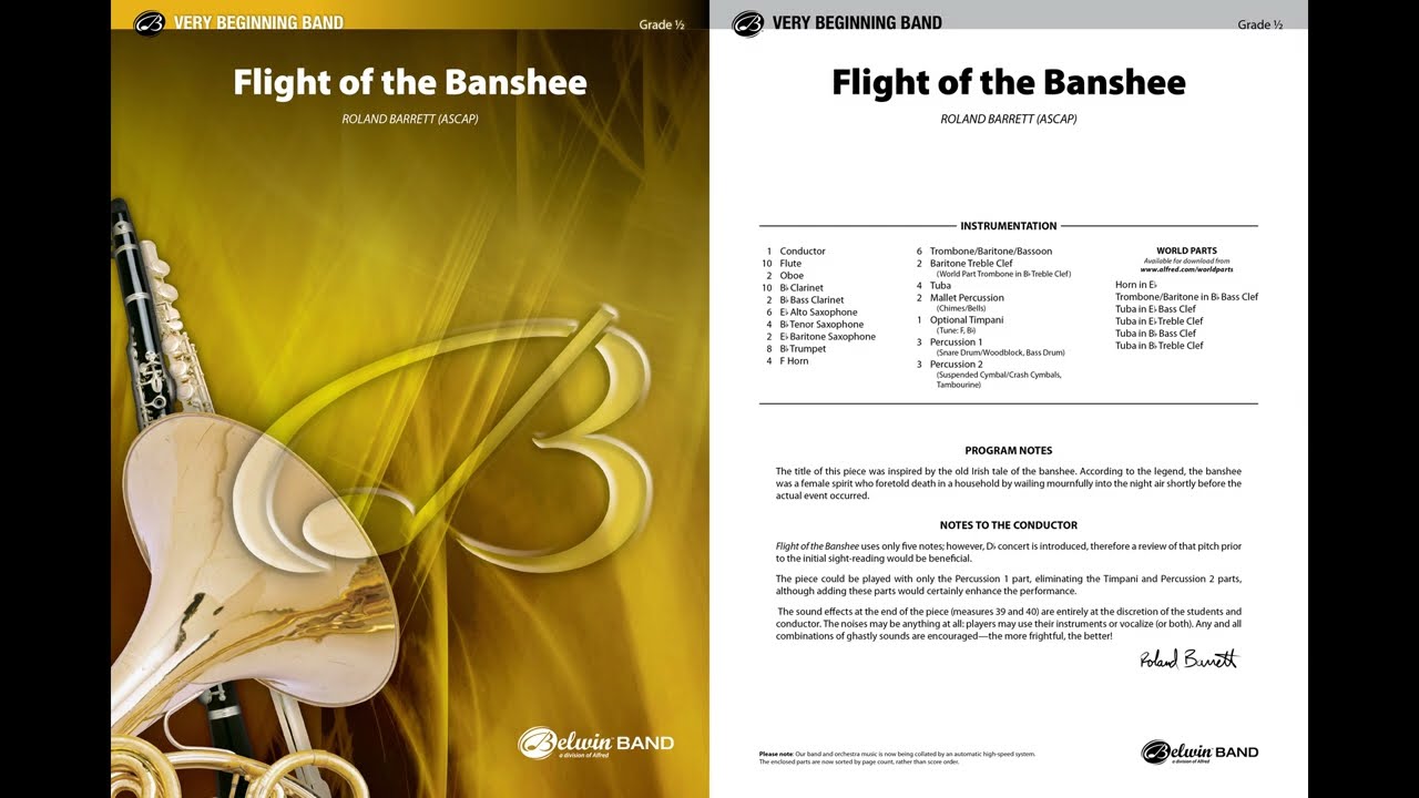 Flight of the Banshee, by Roland Barrett &ndash; Score & Sound