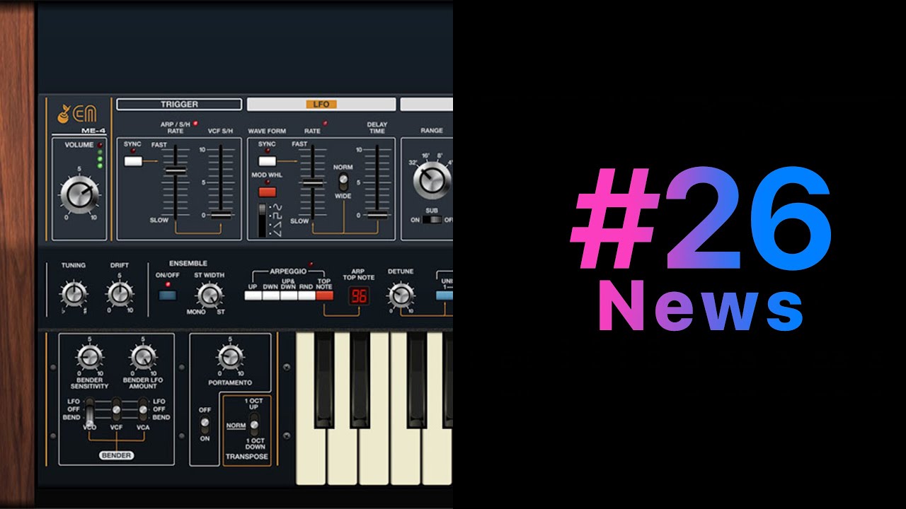Quick News #26 Arturia SQ80V | djay и Shazam | Бесплатные плагины [Logic Pro Help]