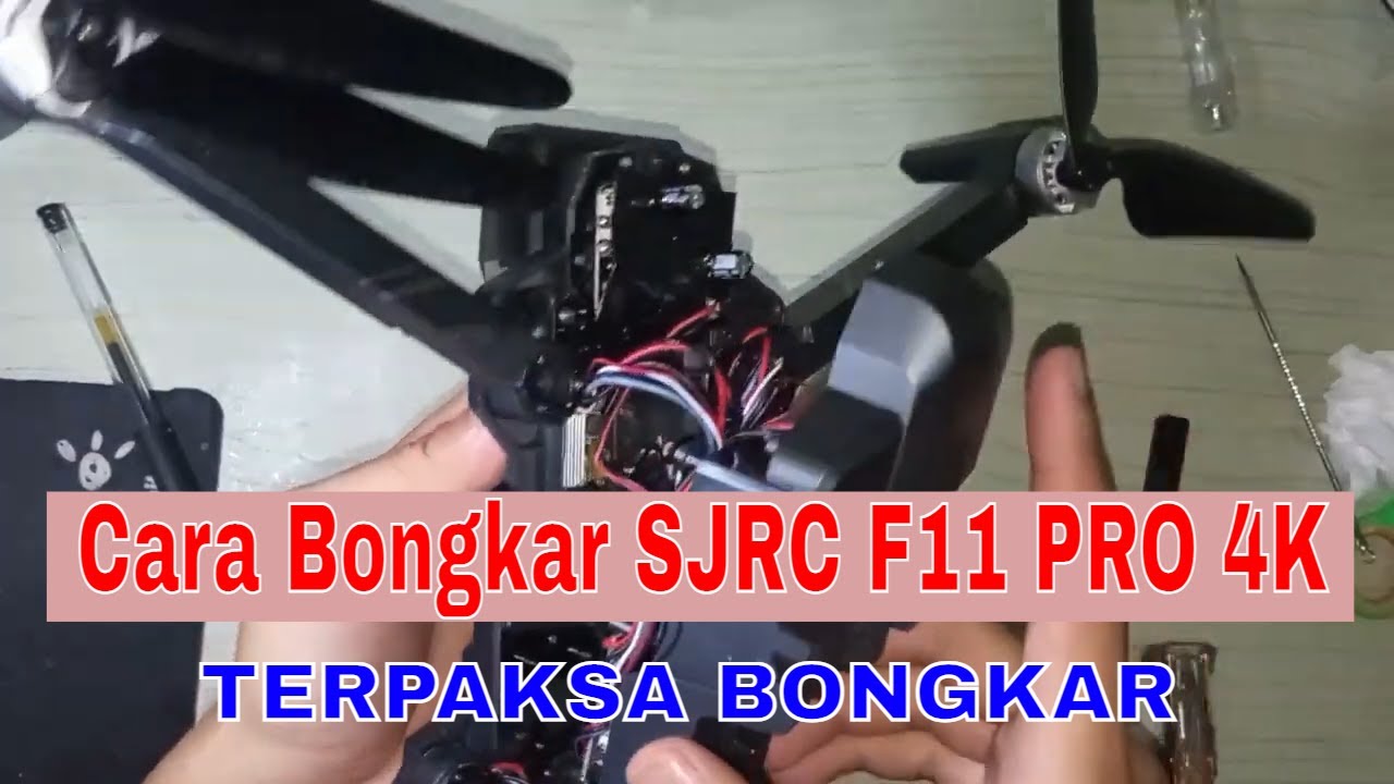 Cara Bongkar Drone SJRC f11 pro 4k | Drone 3 jutaan terlaris