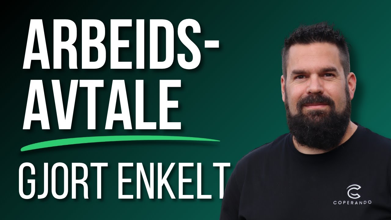 Hvordan lage arbeidsavtale på 1-2-3