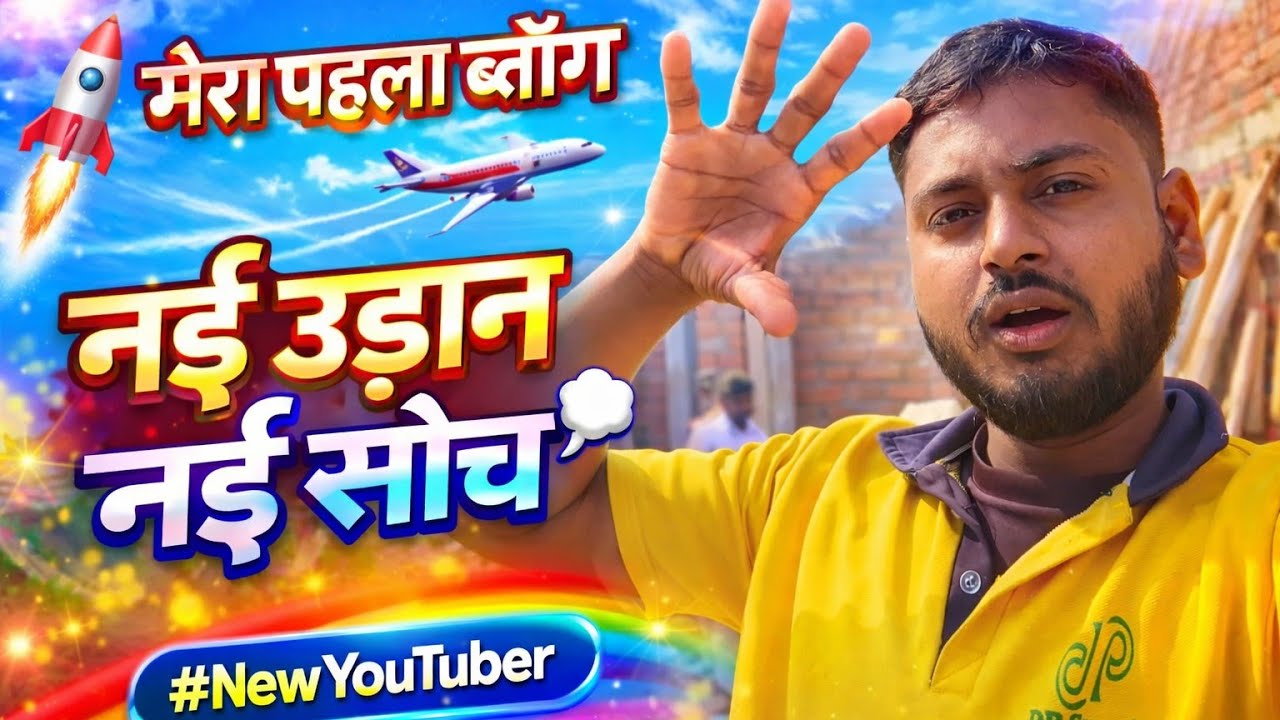 नई उड़ान के साथ मेरी नई सोच | मेरा पहला ब्लॉग 🚀