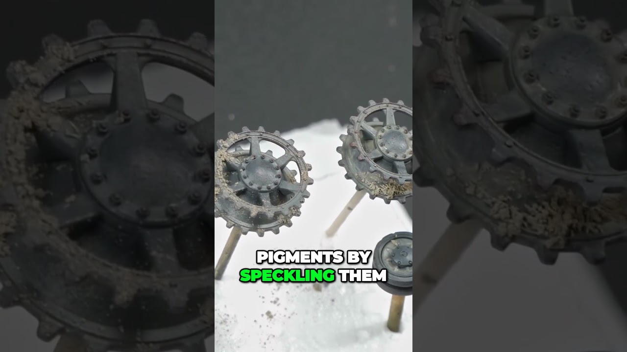 I use PIGMENTS for MUD WEATHERING effect my scale model wheels