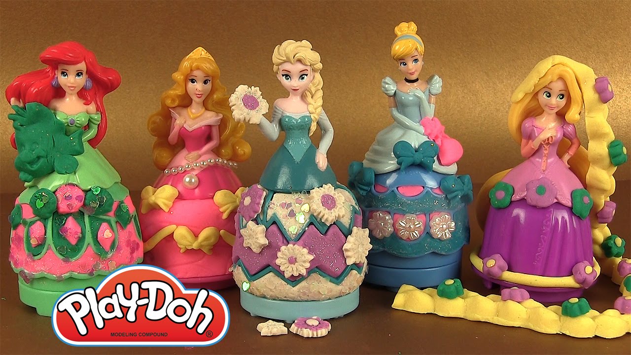 Play Doh Princesses Disney Robes &eacute;tincelantes P&acirc;te &agrave; modeler Play Doh Sparkle Glittering Gowns
