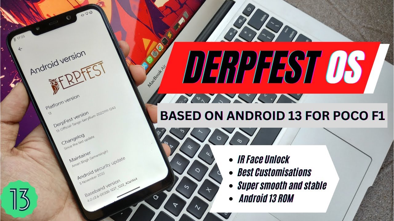 DerpFest OS, Tango | ft. Poco F1 | Android 13 ROM | Full Review | TechitEazy