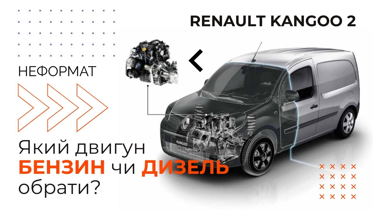 БЕНЗИН ЧИ ДИЗЕЛЬ? ЯКИЙ ДВИГУН КРАЩЕ ДЛЯ РЕНО КЕНГО 2? З ЯКИМ МОТОРОМ КУПИТИ RENAULT KANGOO 2?