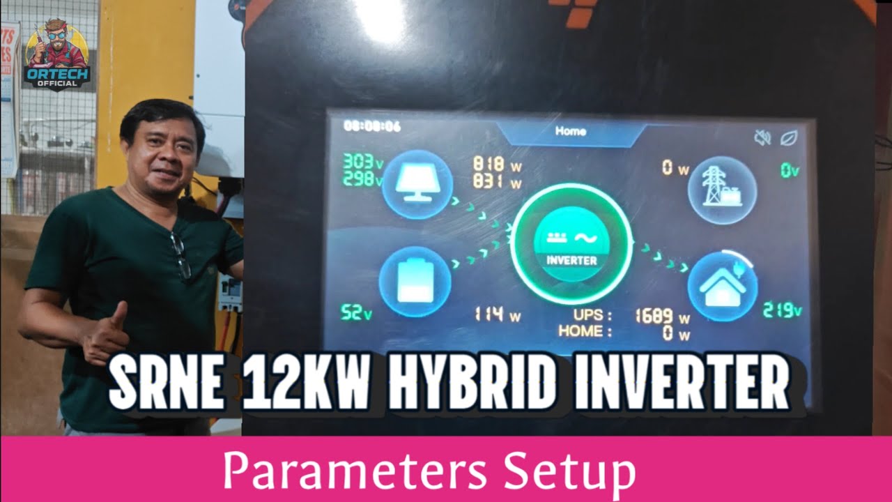 SRNE 12KW HYBRID INVERTER PARAMETERS SETUP #share #srne #hybridinverter #solarenergy