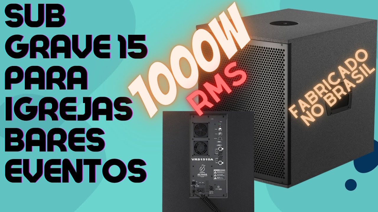 CAIXA DE SOM SUB GRAVE ATTACK VRS VERSA 1000W RMS #caixadesom #somprofissional #mesadesom #gravacao