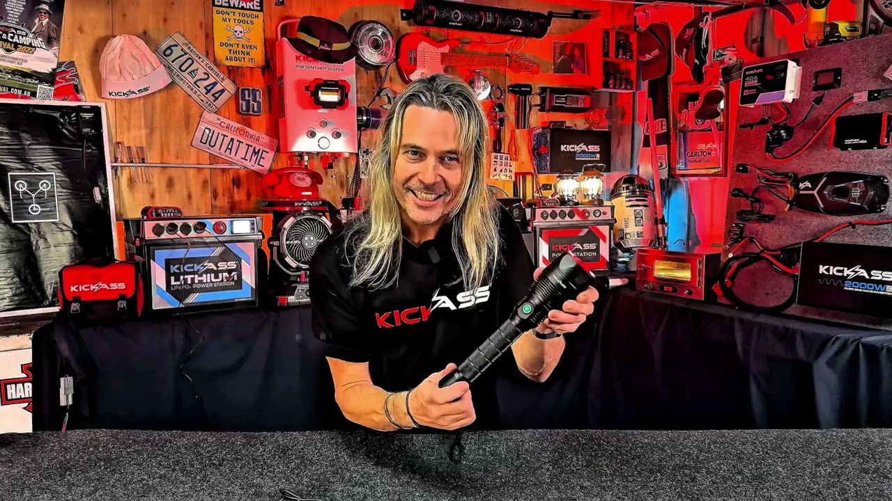 Introducing The Kickass Ultra Zoom 1000 LED Waterproof Flashlight with Power Bank