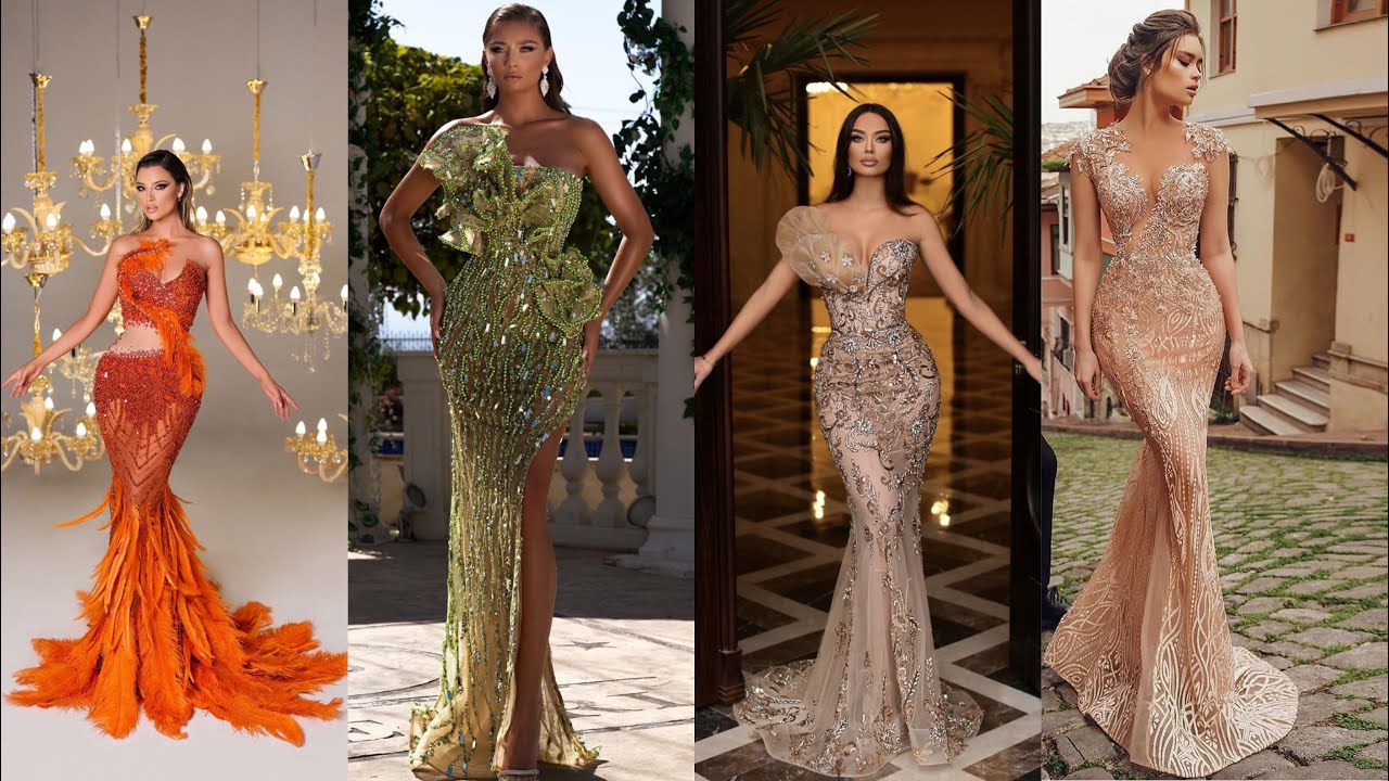 New Dubai international Mermaid style heavy work of cutdana and stones