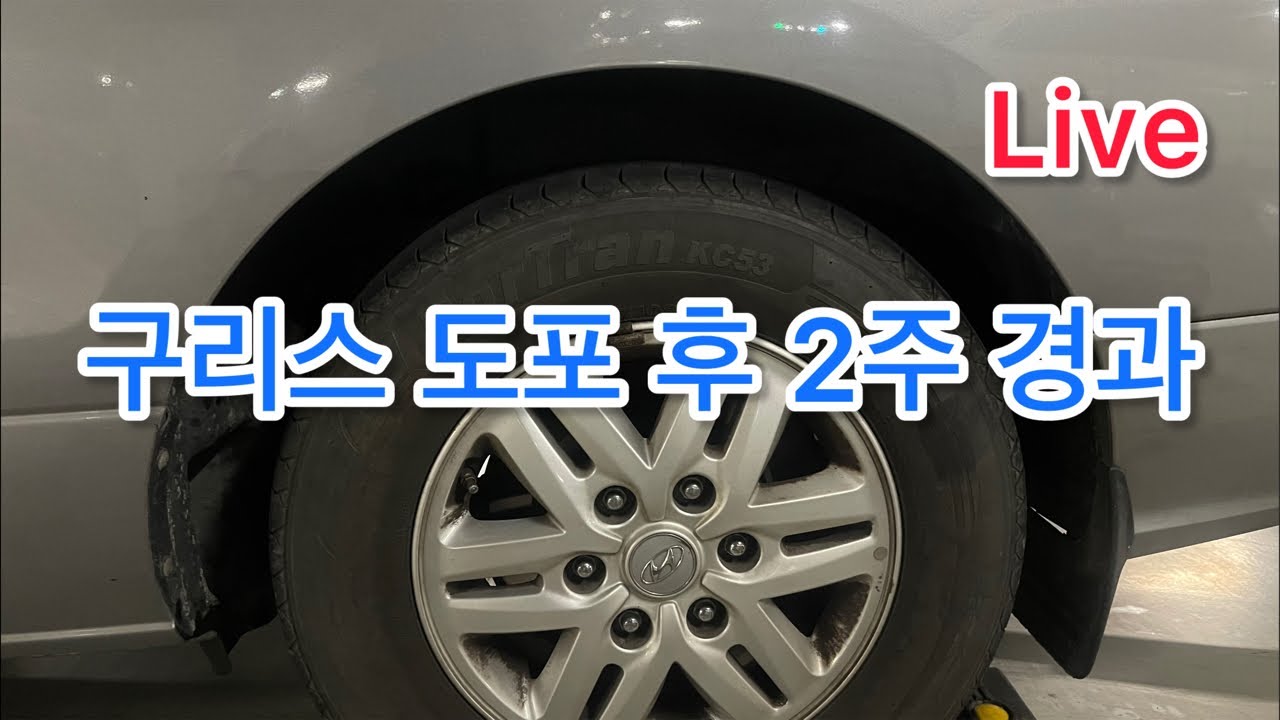 LIVE Hungry DiY, 녹슨 가이드로드 구리스 도포 후 2주 경과