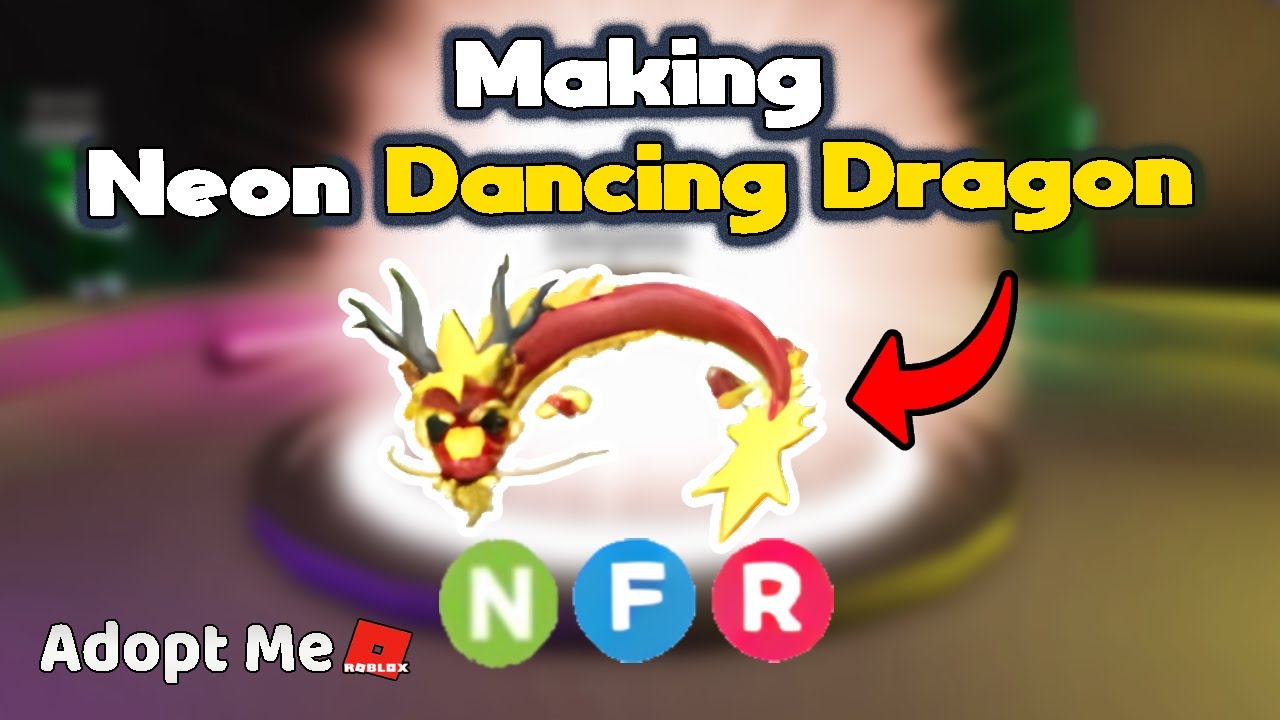 Making Neon Dancing Dragon in Adopt Me #Shorts #AdoptMeShorts