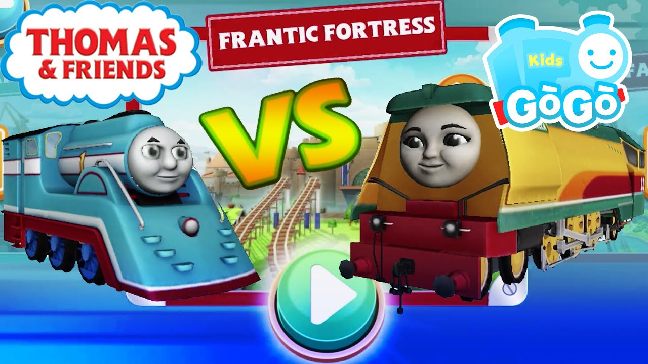 S. Thomas VS Rebecca at the Frantic Fortress - Super Racers Unite! - Thomas and Friends: GoGo Thomas