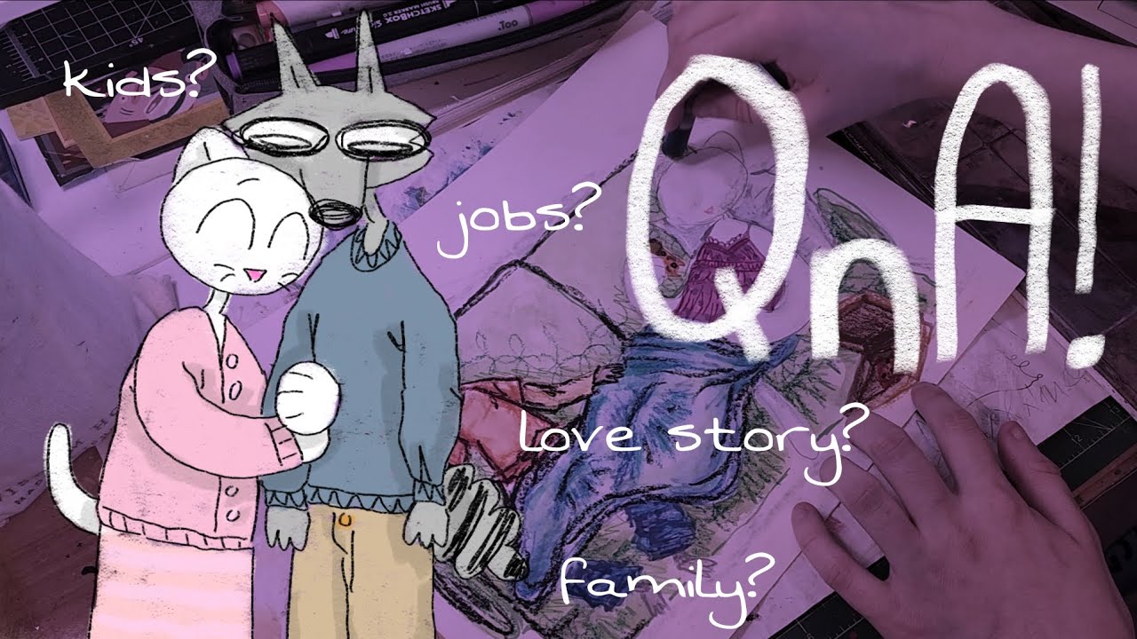 billie and mittens QnA! (speedpaint) 