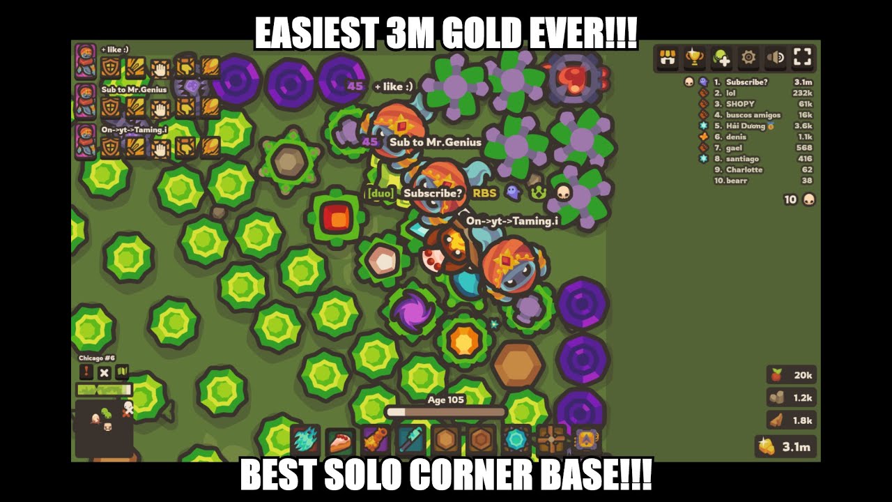 3.2M+ Gold Solo Corner Base # Best Solo Base