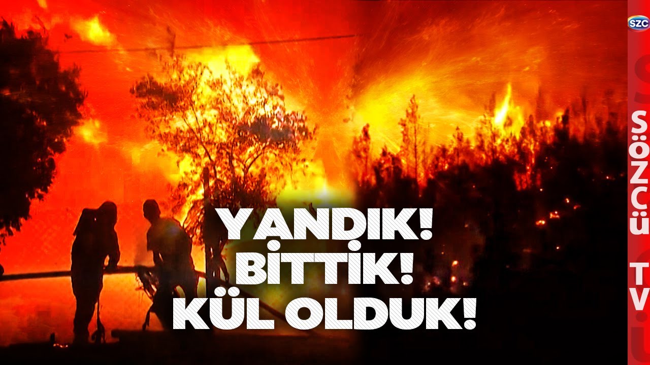 İzmir Cehennemi Yaşıyor! Bir Çok Yerde Söndürme Mücadelesi Sürüyor! Ciğerlerimiz Yanıyor!