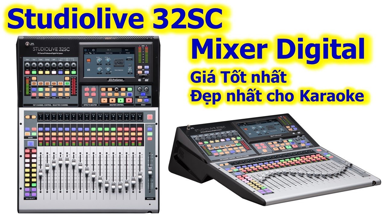 Mở hộp Mixer Presonus Studiolive 32SC
