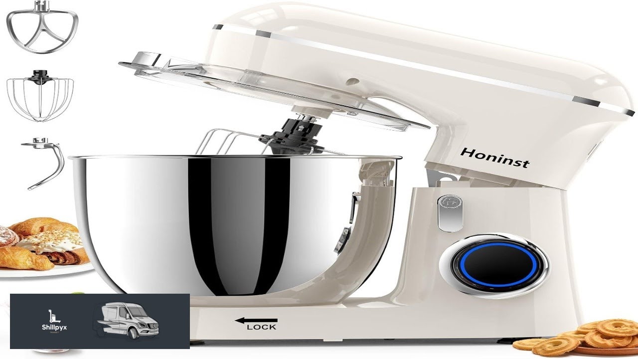 Stand Mixer 6.5QT 10 Speed Tilt Head Electric Stand Mixer 3 In 1 Kitchen Mixer
