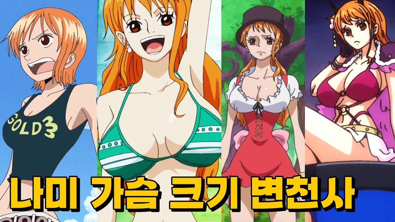 이스트블루부터 에그헤드까지 나미 가슴은 얼마나 커졌을까? [원피스]