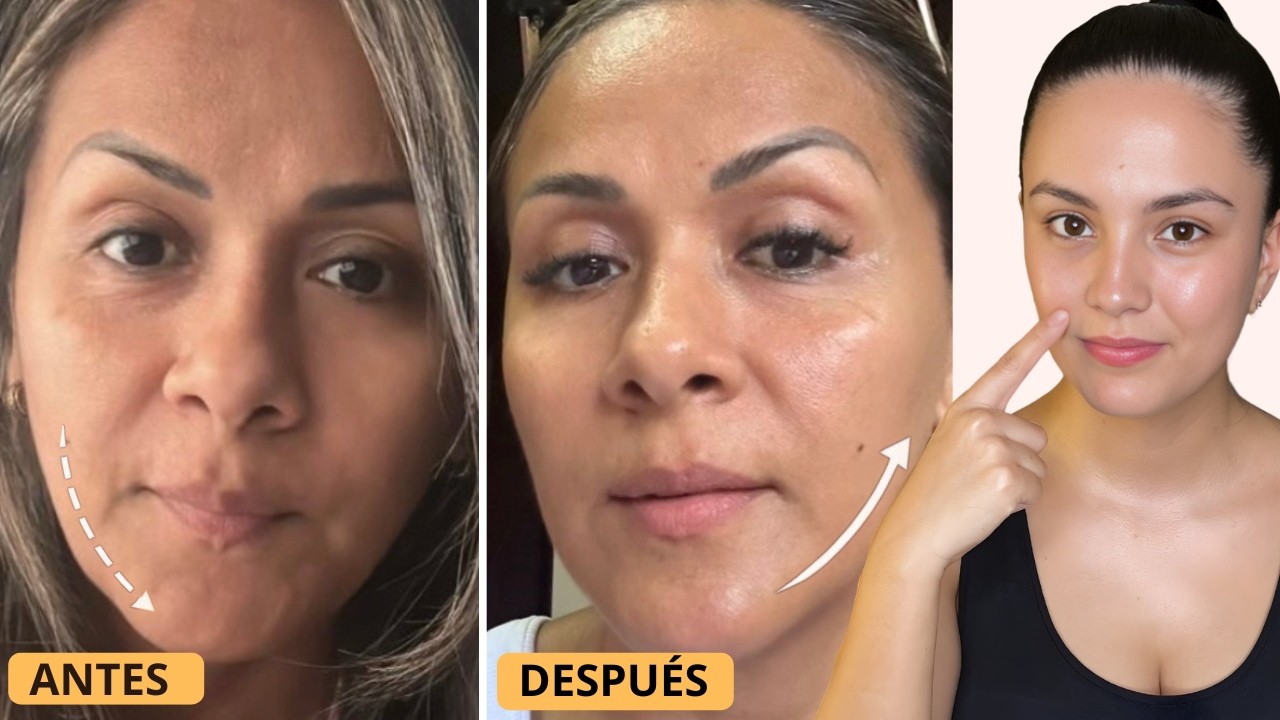 Cómo elevar los cachetes caídos naturalmente (Rutina de yoga facial paso a paso)