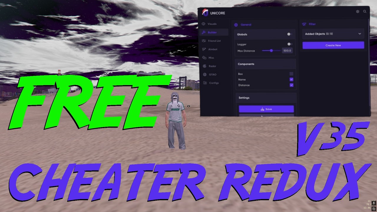 (FREE) SHAX CHEATER REDUX V35 | AIMLOCK, Purple | RageMP & AltV & FiveM (GTAV) | feat. SHAXSELLING