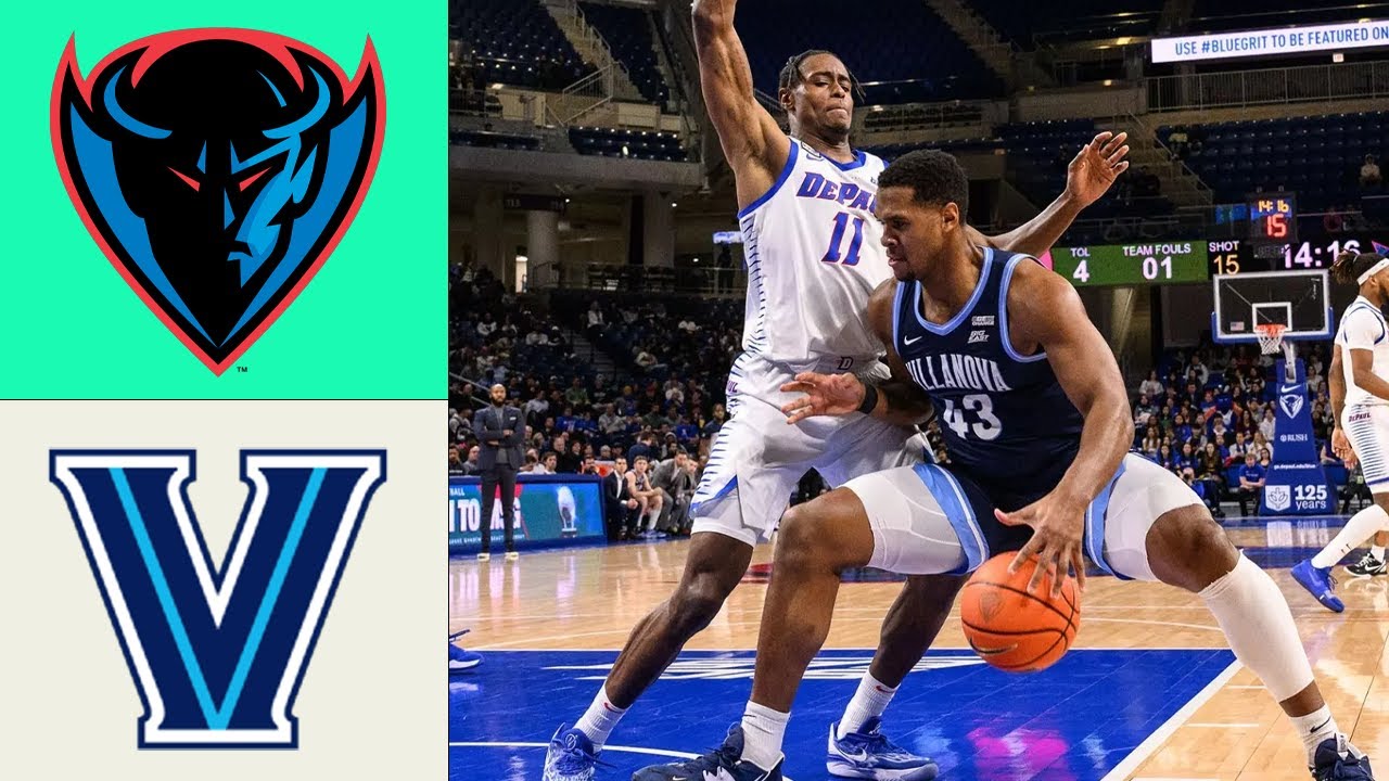 Обзор матча DePaul Blue Demons против Villanova Wildcats | 30 декабря 2025 г. | Мужской студенчес...