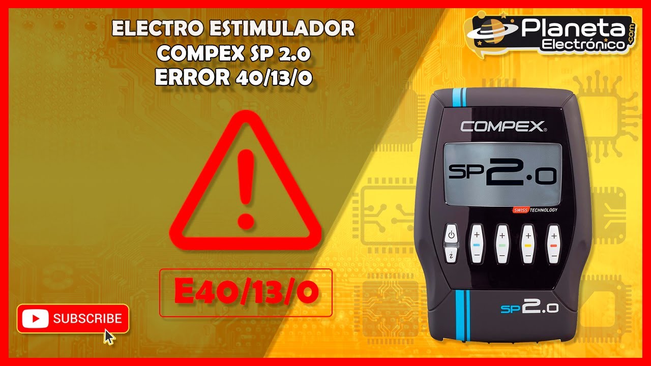 Electro estimulado COMPEX SP 2.0 Error 40/13/0 ¡¡¡ SOLUCIONADO !!!