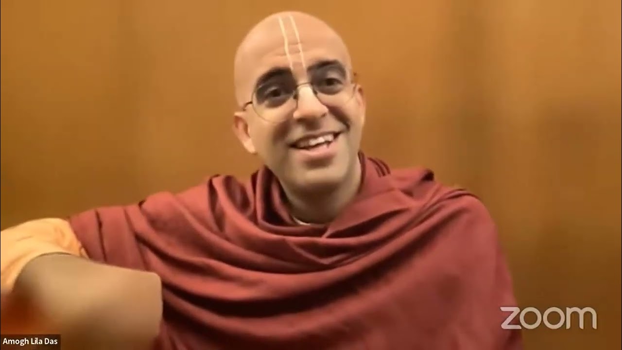 Amogh Lila prabhu meets Jayapataka swami😍 during his working life 👨🏻‍💻| Revives diying soul 🙌🏻