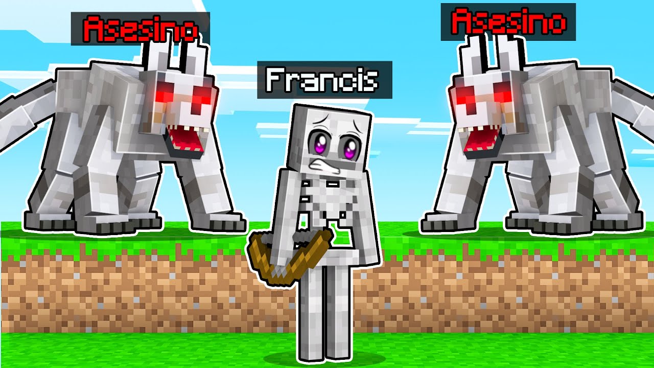 LOBOS MUTANTES vs ESQUELETO Minecraft 😱🐶 Cazadores vs Corredor MINECRAFT con LOS PANAS