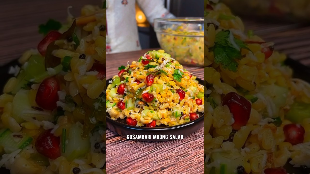 KOSAMBARI is an excellent meal replacement for dinner or to carry in tiffin #salad #shortsrecipe
