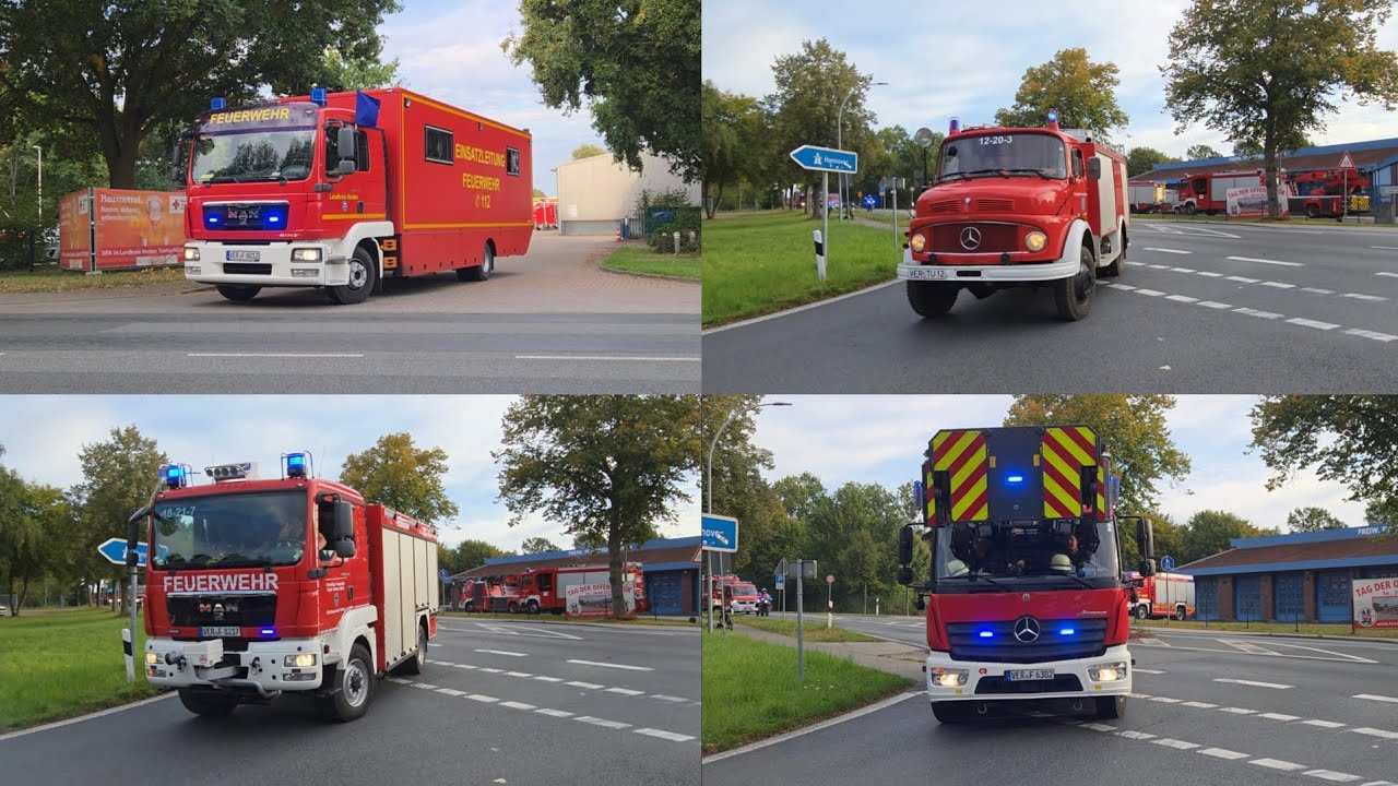 Die Kreisfeuerwehr Bereitschaft Verden im Einsatz! (Zur Übung)