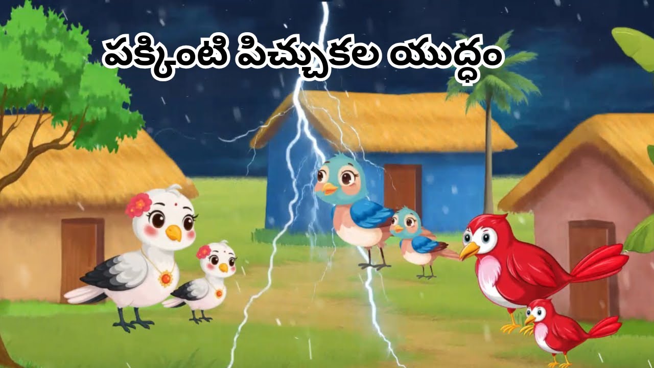 పక్కింటి పిచ్చుకల యుద్ధం | #SparrowStory #pichuka  #BirdStory #birdsstories #bommalu #KidsStory
