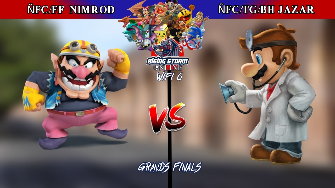 Rising Storm Wifi #6 | ÑFC/FF Nimrod (Wario) Vs ÑFC/TG/BH Jazar (Dr Mario)