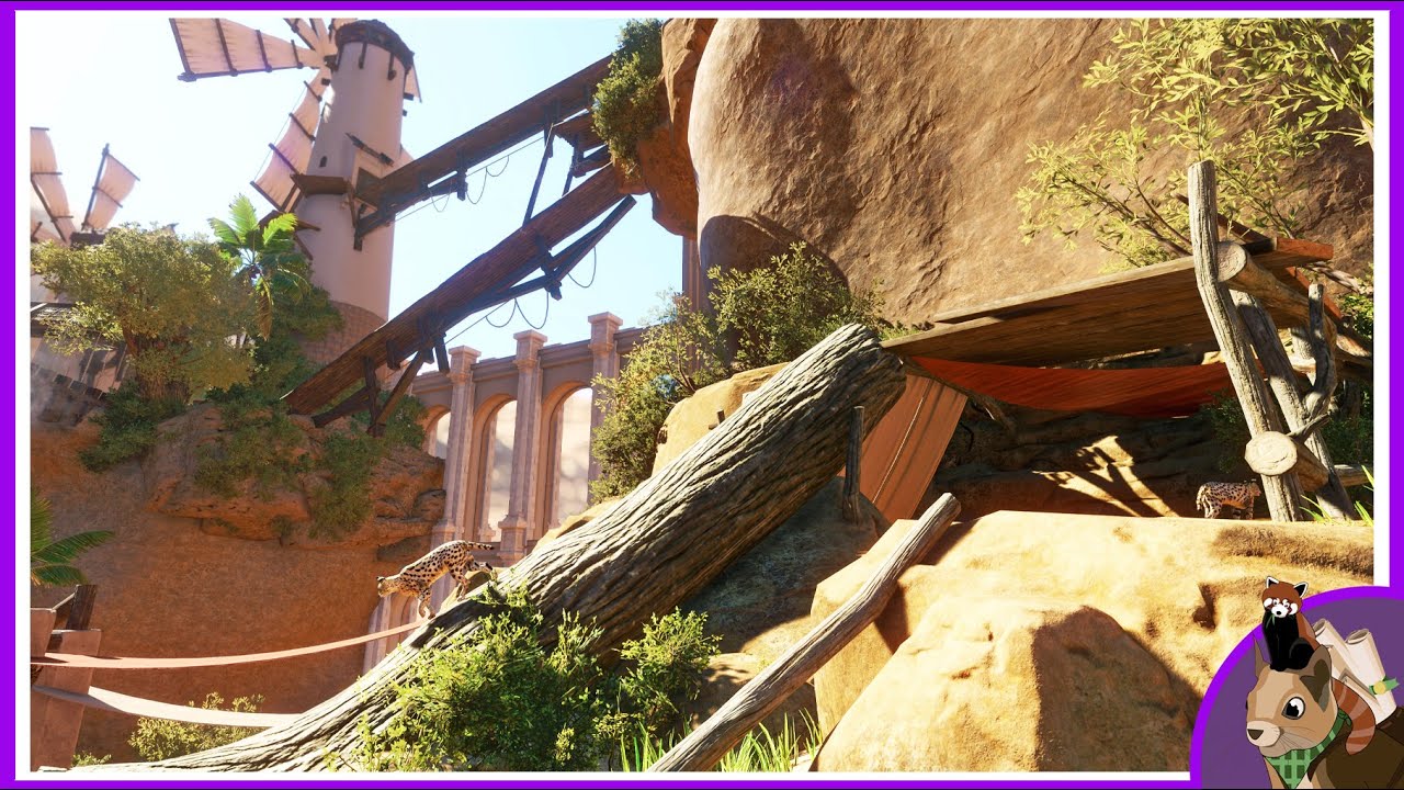 Serval Hideout and Farm  | Serval Habitat|  Kayan al-Bashar | Planet Zoo Sandbox Speedbuild