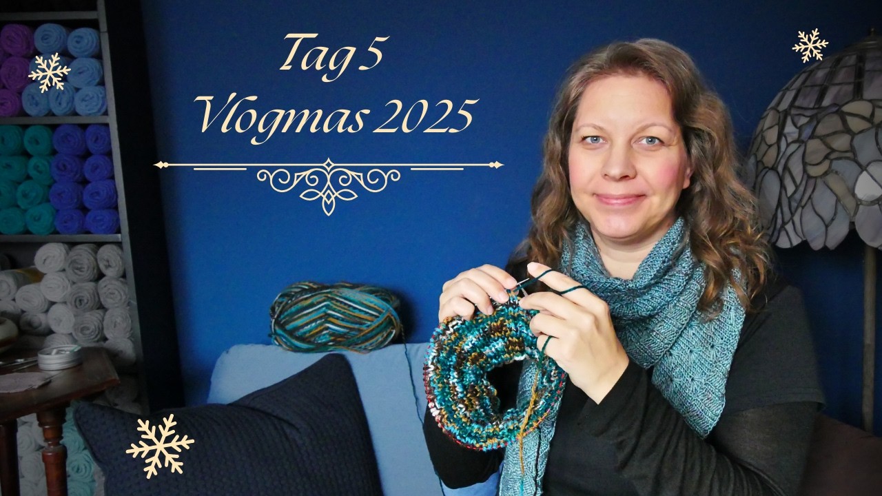 Beanie Nummer 3 zum Ende der 1. Woche! • Vlogmas Tag 5 • StrickVlog