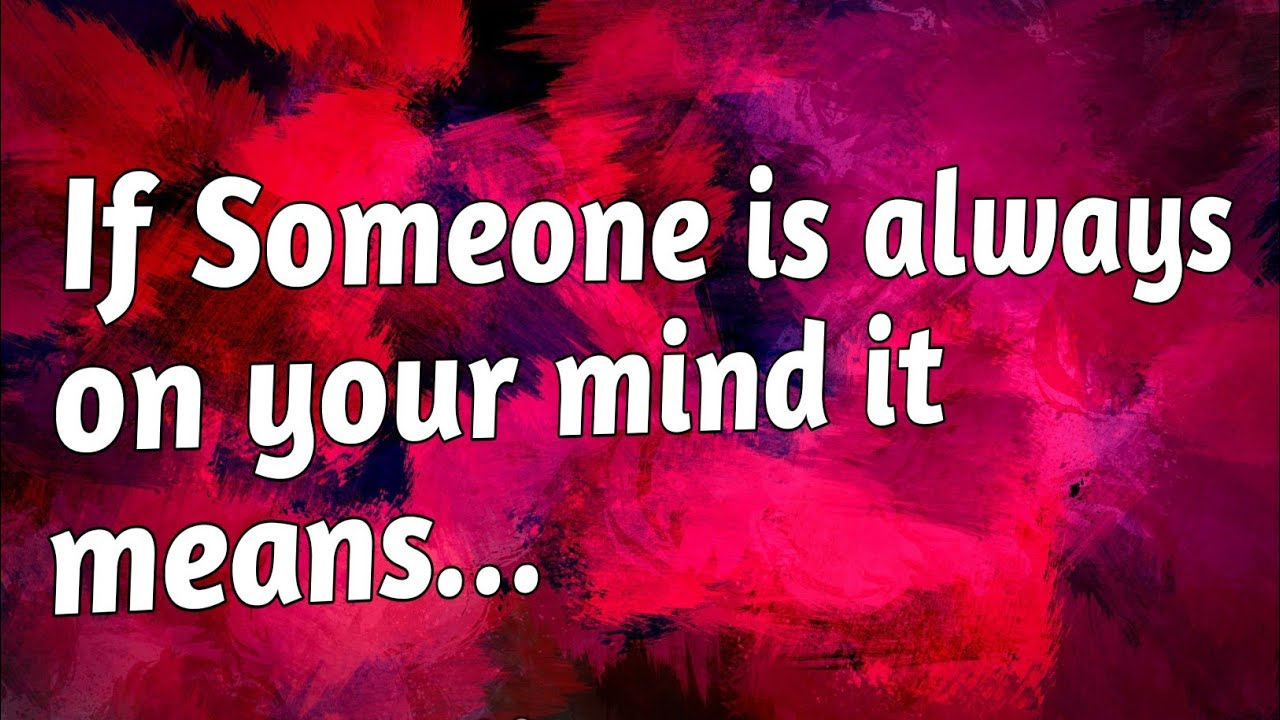 20 signs that someone is always on your mind| Psychological Facts | Psychology | Human Psychology