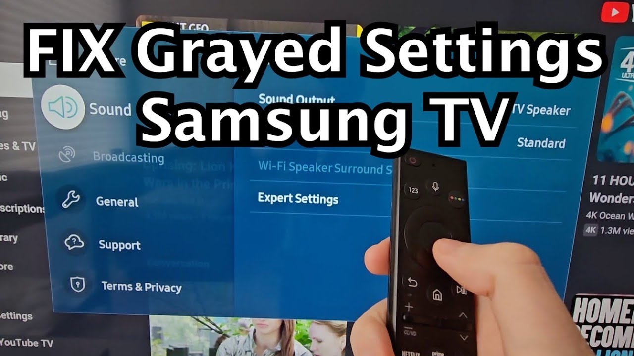 РЕШЕНИЕ для неактивных меню настроек на телевизорах Samsung Smart TV!