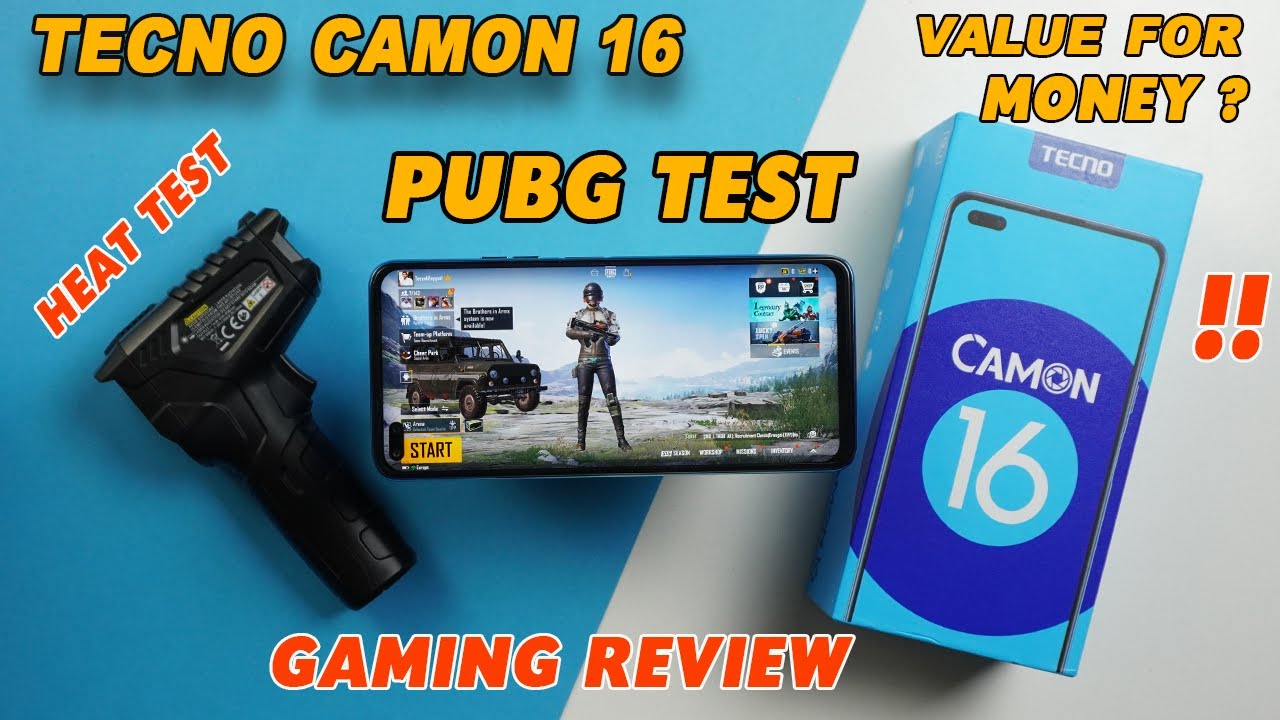 Tecno Camon 16 Pubg Test | Gaming review | Antutu benchmark | Heat Test | Price in Pakistan