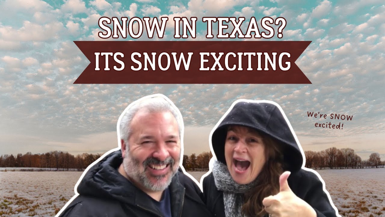 Our Texas Farm Turns Magical with the First Snow of the Year!