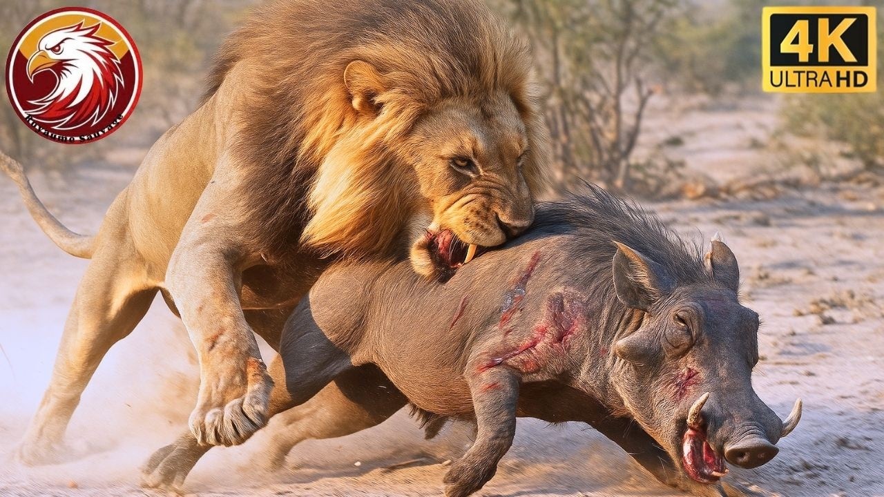 Savane: La Traque Terrifiante Entre le Phacochère et le Lion