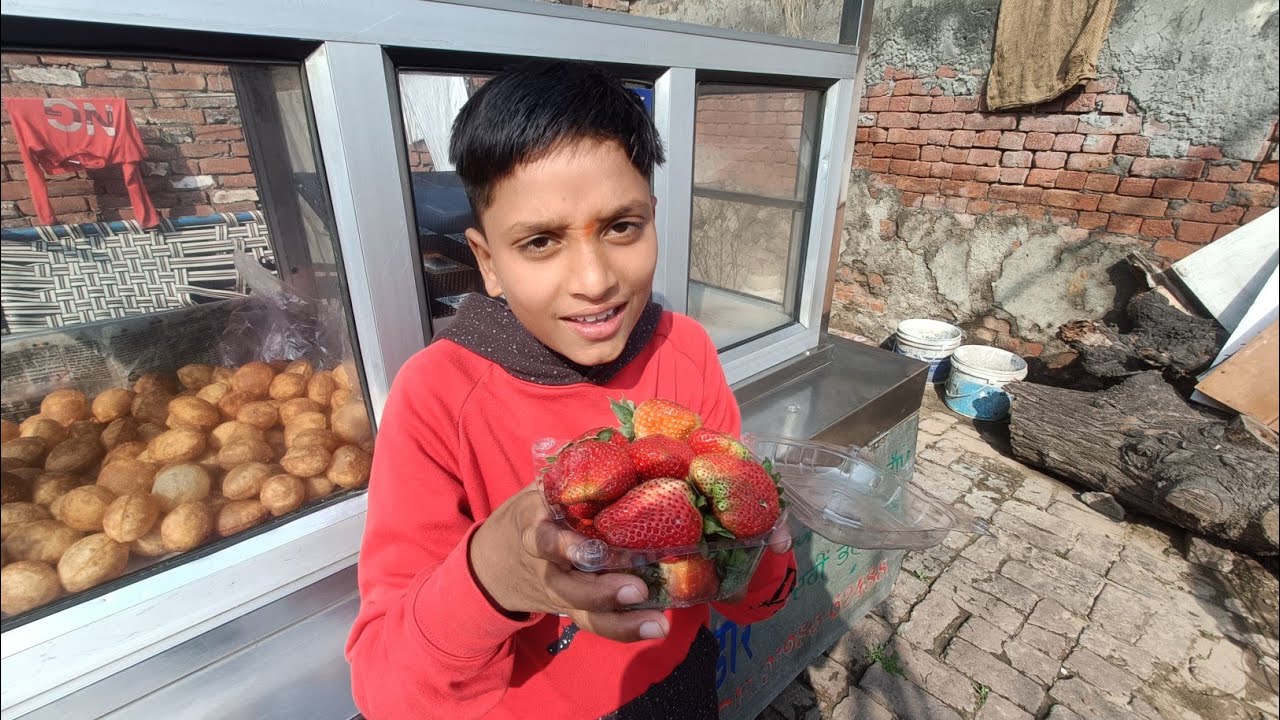 First time lichi Li our popat ho gaya 😬