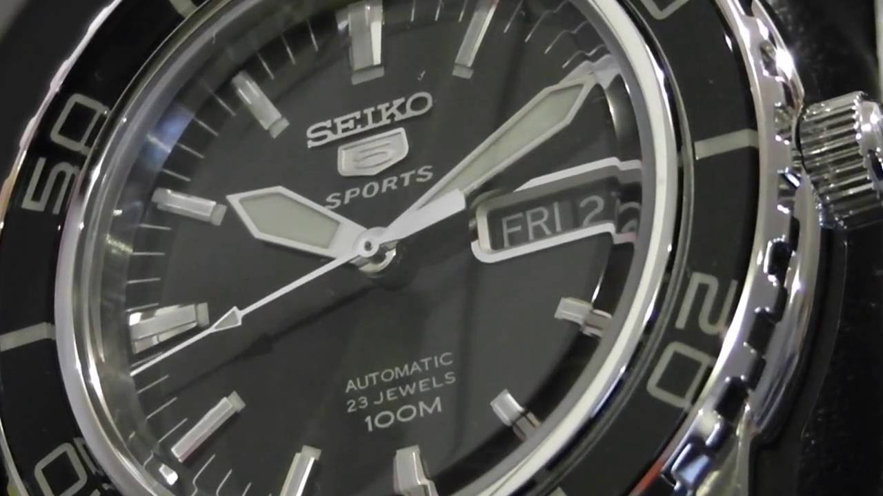 2S Time - SEIKO Automatic Sports SNZH55K1 Men's Watch 100m