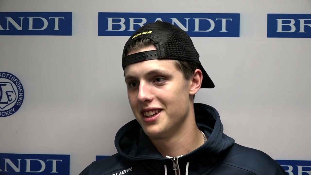 Anton Johansson efter segern mot Mora IK