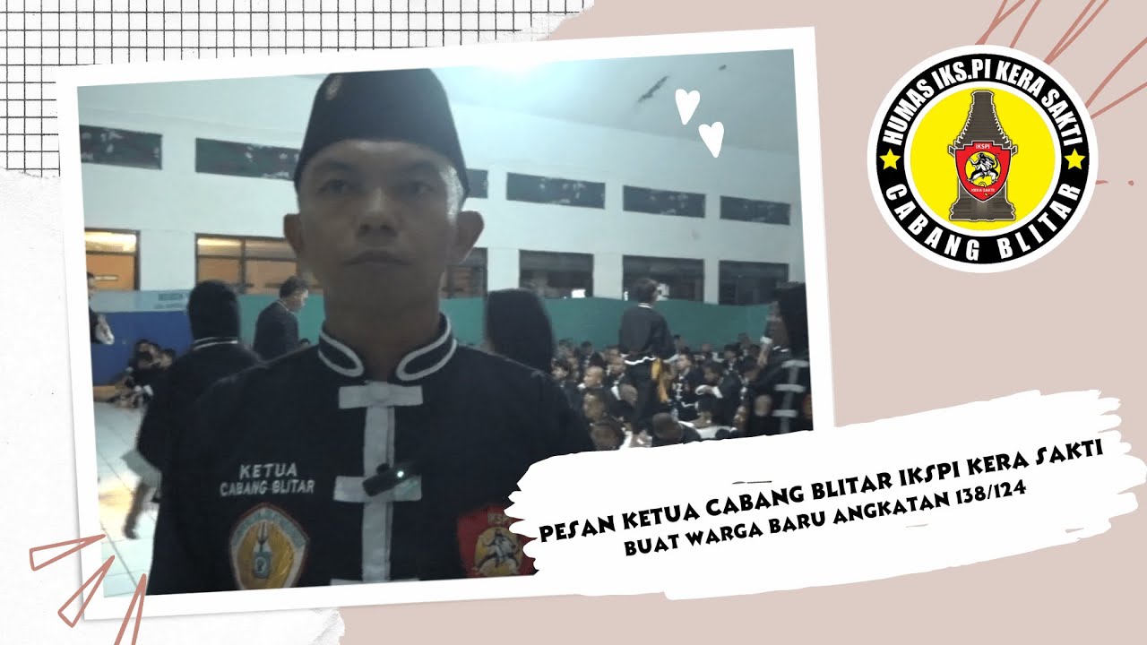 Pesan Buat Warga Baru Angkatan 138/124